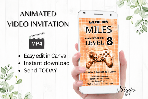 Animated Video Game Birthday Invitation: A Designer's Guide to Digital Celebrations
