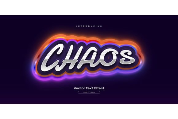 Chaos Text: Unleashing Game-Style Neon Energy in Your Designs