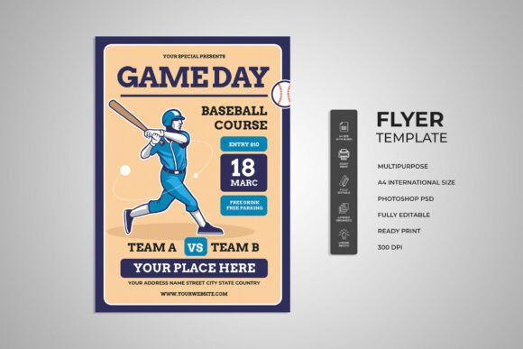 Game Day Baseball Couse Flyer: Your Design MVP
