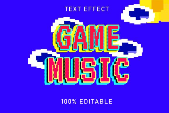 Game Music Text Effect: A Vector Toolkit for Dynamic Branding