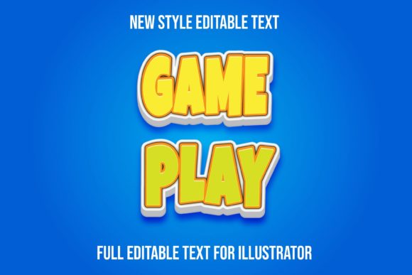 Game Play Text Effect: Your Vector EPS Toolkit for Dynamic Typography