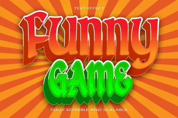 Inject Playful Energy with the Funny Game Editable Text Effect
