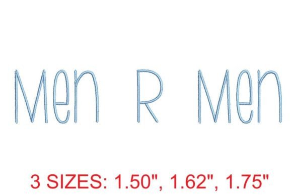 Men R Men Medium Embroidery Font: A Designer's Take