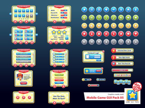 Mobile Game GUI Pack 05: Your Complete 2D Game UI Toolkit
