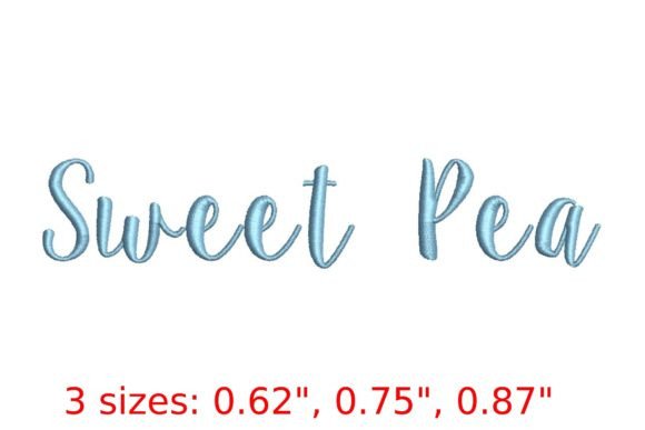 The Sweet Pea Embroidery Font: A Floral Touch for Your Designs