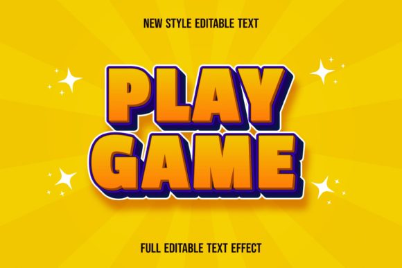 Unlocking Creative Play with Text Effect-play Game