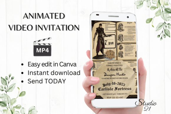 Video D&D Game Invitation GA109: A Modern Solution for Digital Events